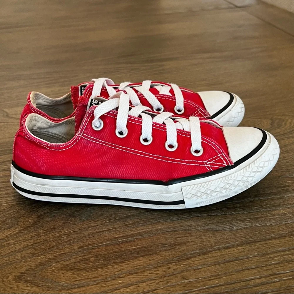 Red Converse Chuck Taylor All Star Sneakers - Picture 7 of 10